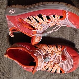 Geox Kids' Red and Pink Shoes